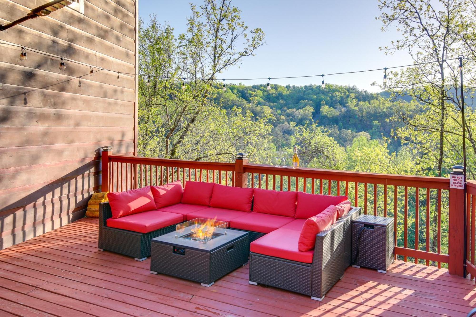 Pigeon Forge Cabin Sauna, Saltwater Pool And Views! 塞维尔维尔 外观 照片