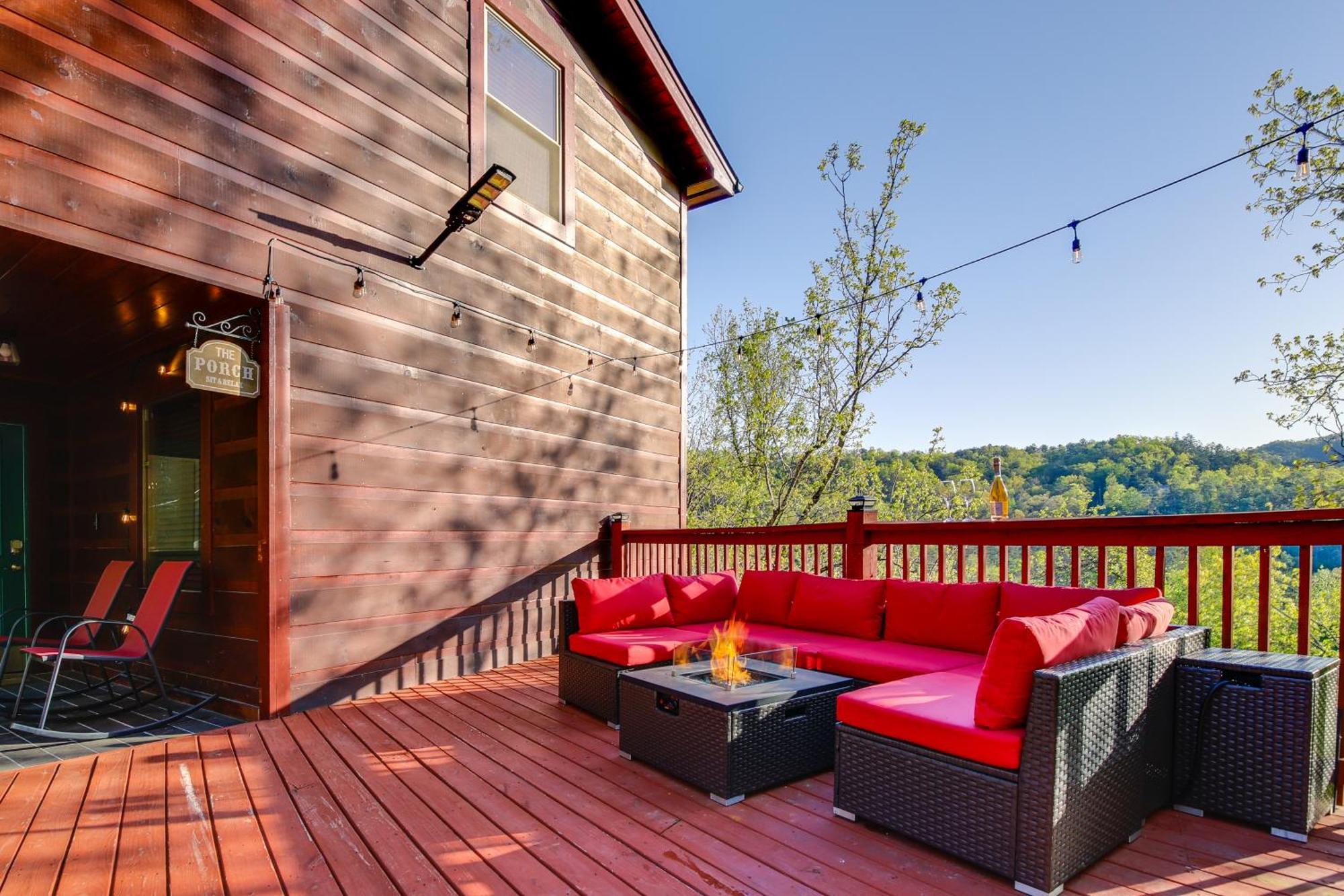 Pigeon Forge Cabin Sauna, Saltwater Pool And Views! 塞维尔维尔 外观 照片