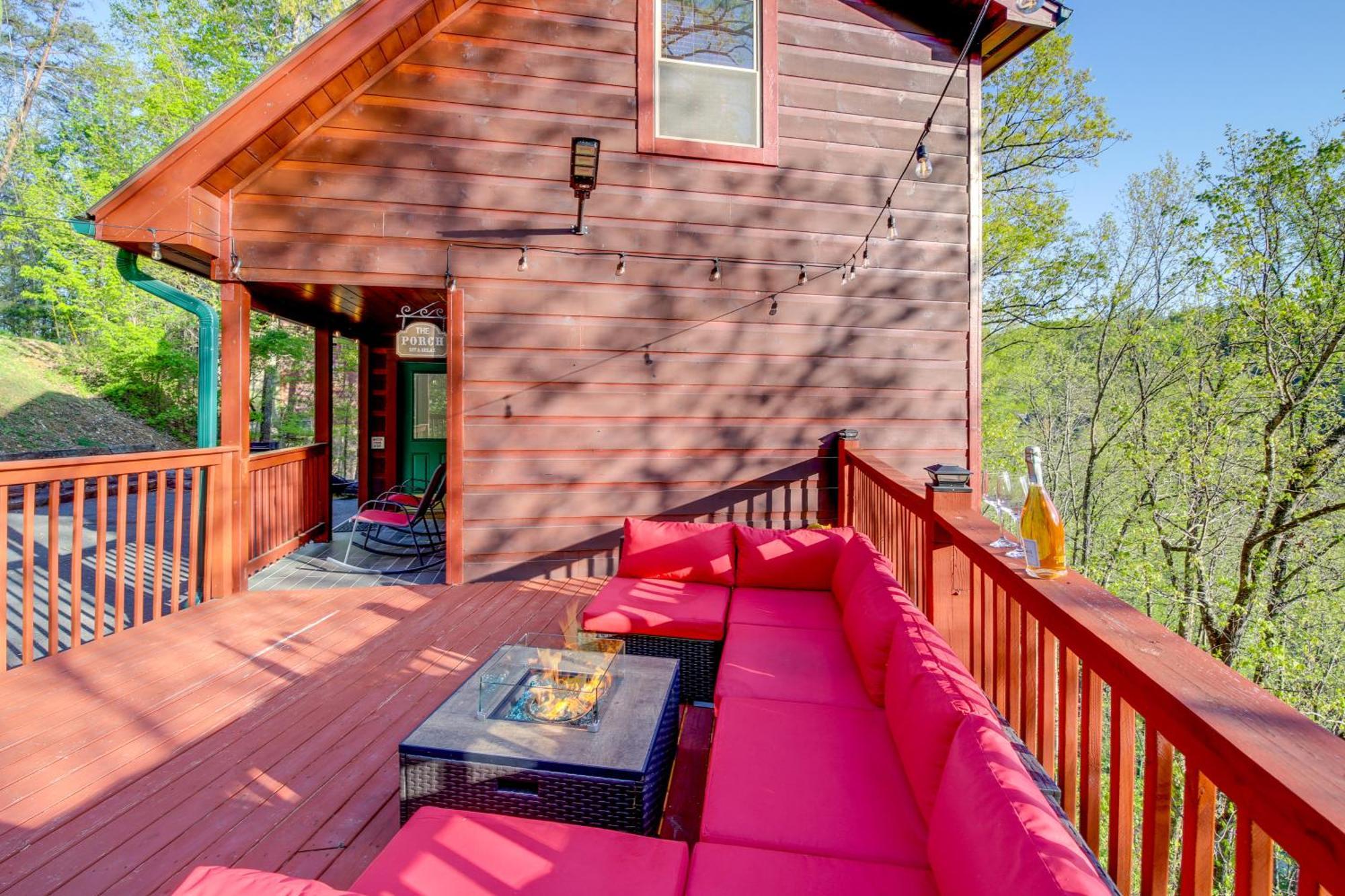 Pigeon Forge Cabin Sauna, Saltwater Pool And Views! 塞维尔维尔 外观 照片